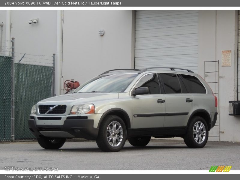 Ash Gold Metallic / Taupe/Light Taupe 2004 Volvo XC90 T6 AWD