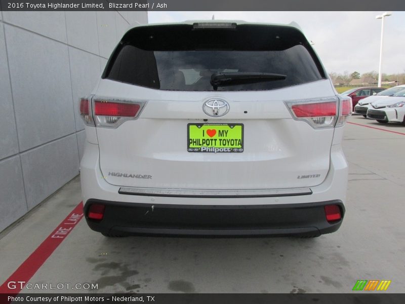 Blizzard Pearl / Ash 2016 Toyota Highlander Limited