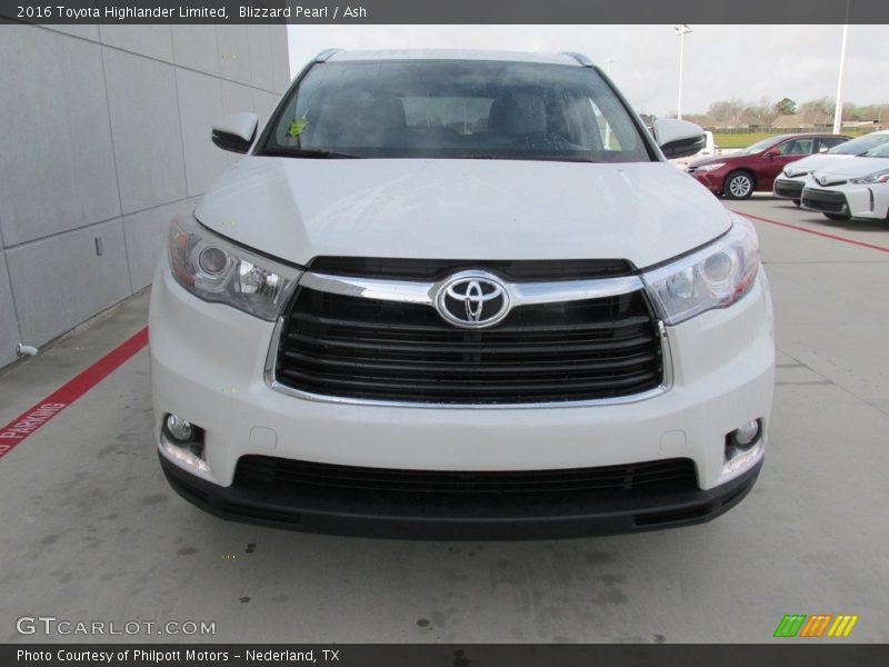 Blizzard Pearl / Ash 2016 Toyota Highlander Limited