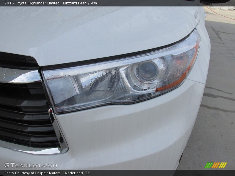 Blizzard Pearl / Ash 2016 Toyota Highlander Limited