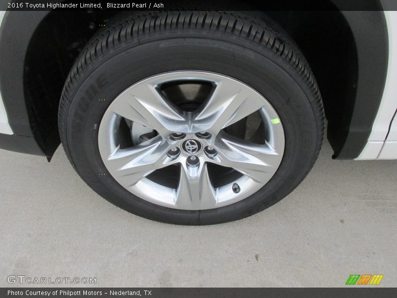 Blizzard Pearl / Ash 2016 Toyota Highlander Limited