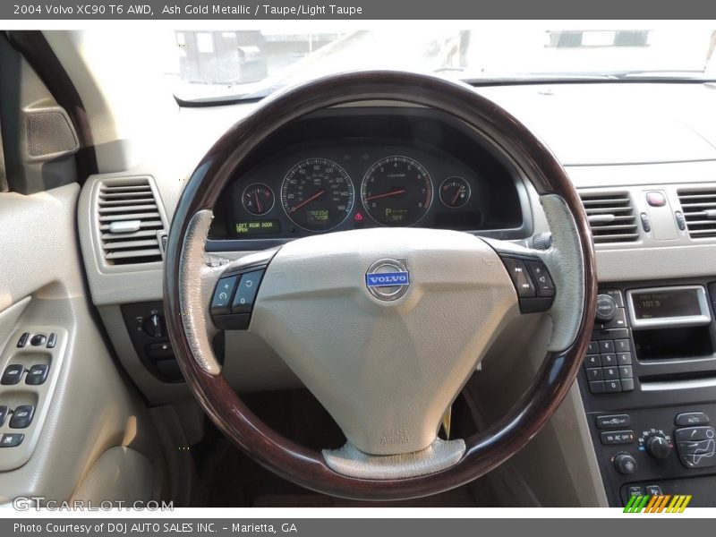Ash Gold Metallic / Taupe/Light Taupe 2004 Volvo XC90 T6 AWD