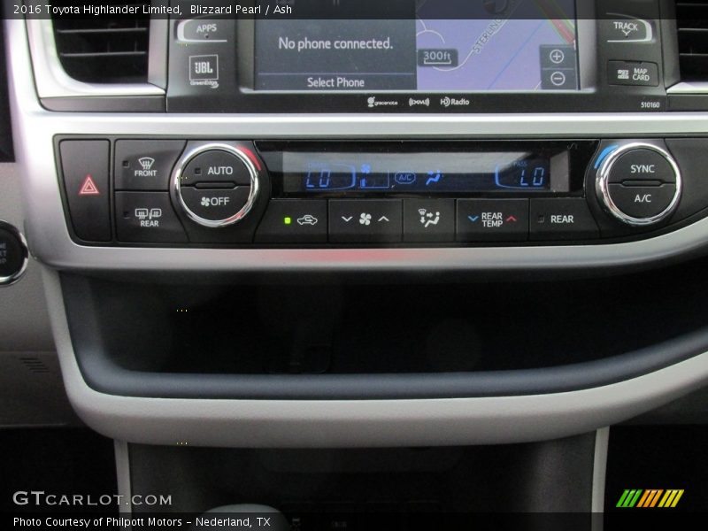 Blizzard Pearl / Ash 2016 Toyota Highlander Limited