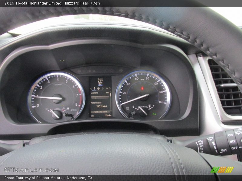 Blizzard Pearl / Ash 2016 Toyota Highlander Limited