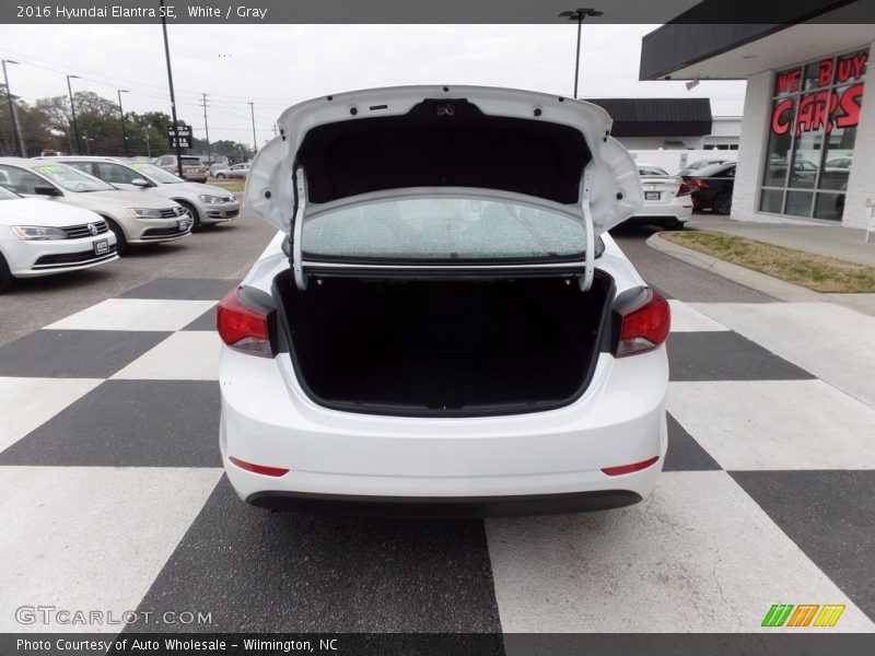 White / Gray 2016 Hyundai Elantra SE