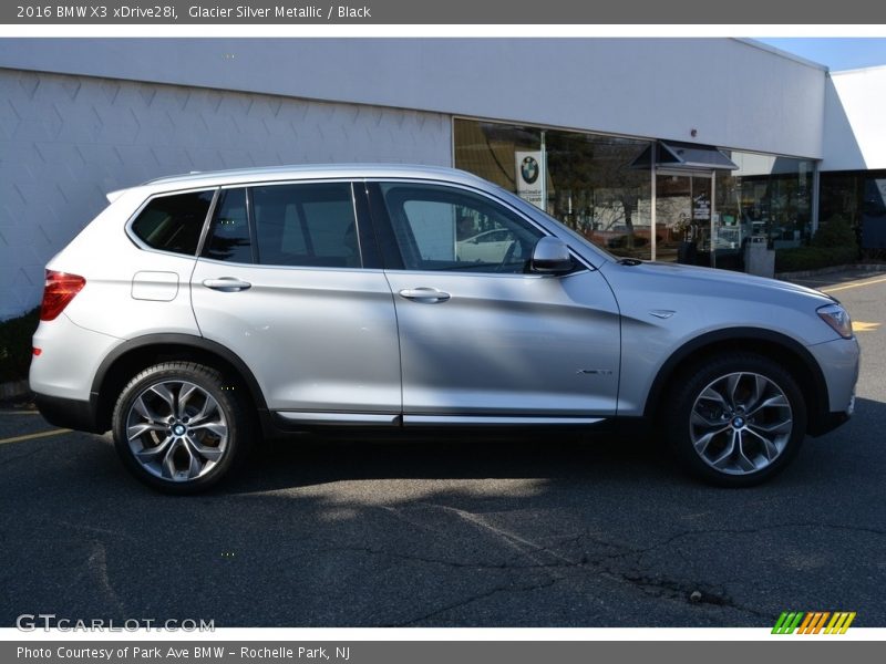 Glacier Silver Metallic / Black 2016 BMW X3 xDrive28i