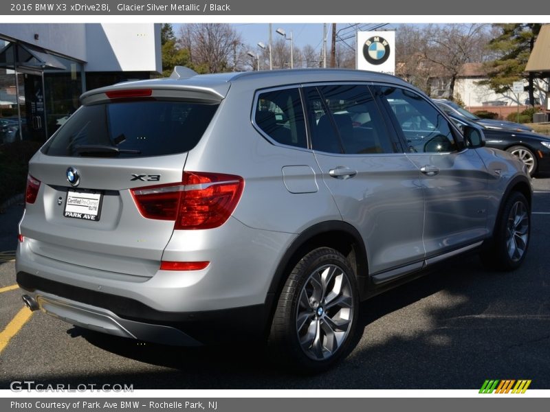Glacier Silver Metallic / Black 2016 BMW X3 xDrive28i