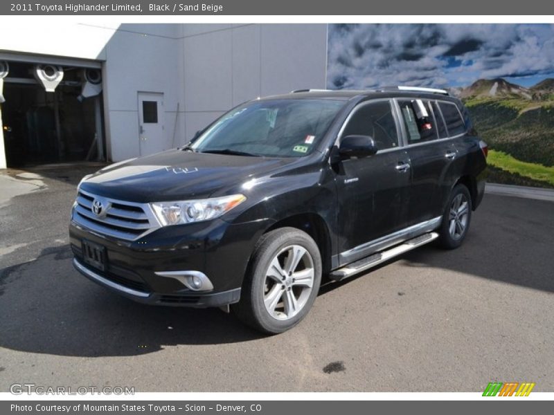 Black / Sand Beige 2011 Toyota Highlander Limited