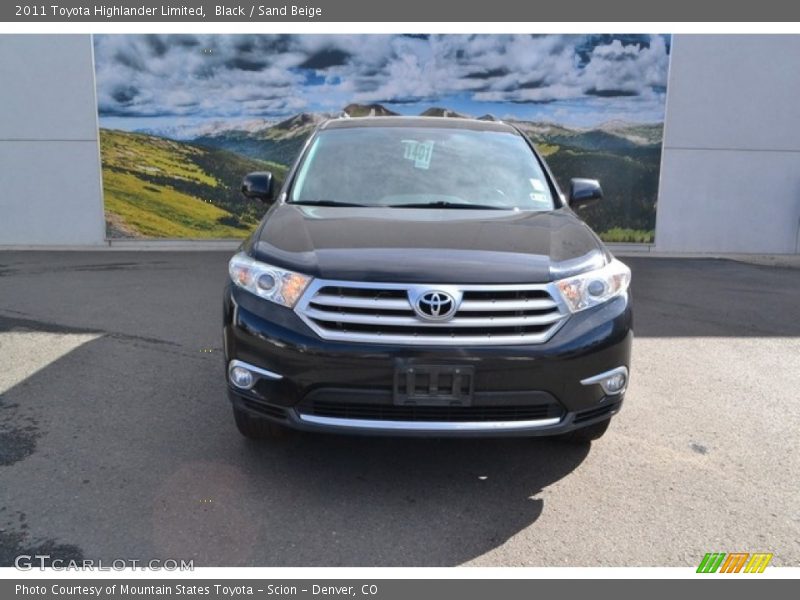 Black / Sand Beige 2011 Toyota Highlander Limited