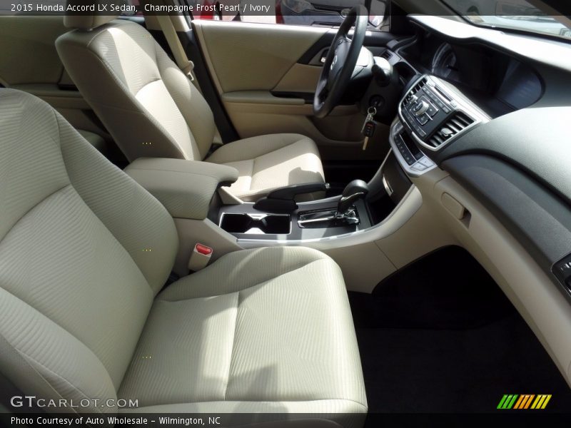 Champagne Frost Pearl / Ivory 2015 Honda Accord LX Sedan