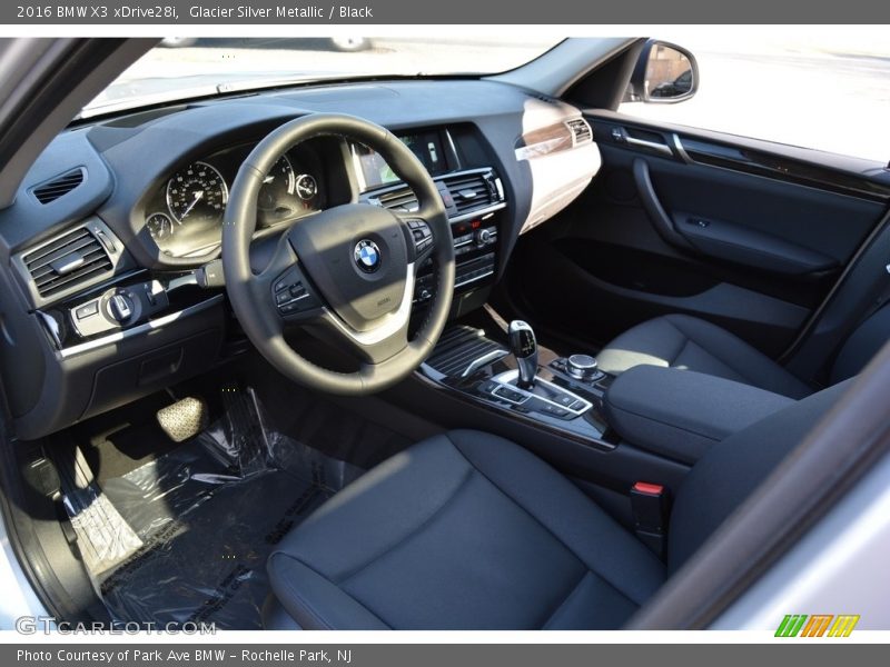 Glacier Silver Metallic / Black 2016 BMW X3 xDrive28i