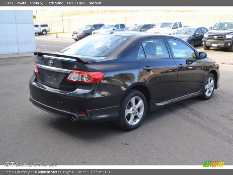 Black Sand Pearl / Dark Charcoal 2011 Toyota Corolla S