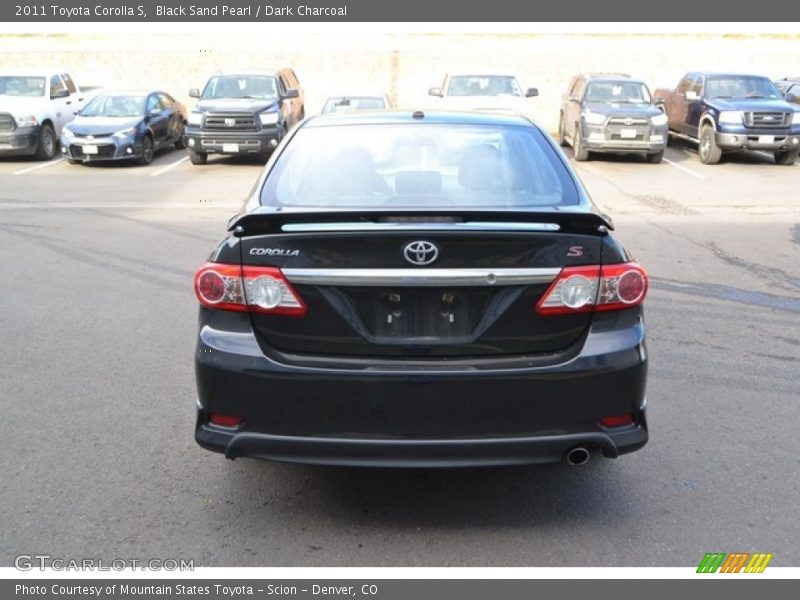 Black Sand Pearl / Dark Charcoal 2011 Toyota Corolla S