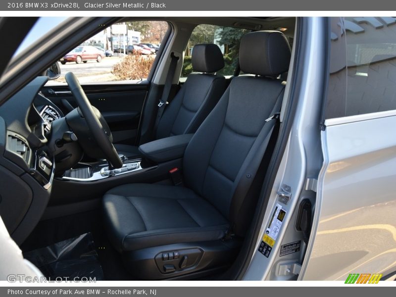 Glacier Silver Metallic / Black 2016 BMW X3 xDrive28i