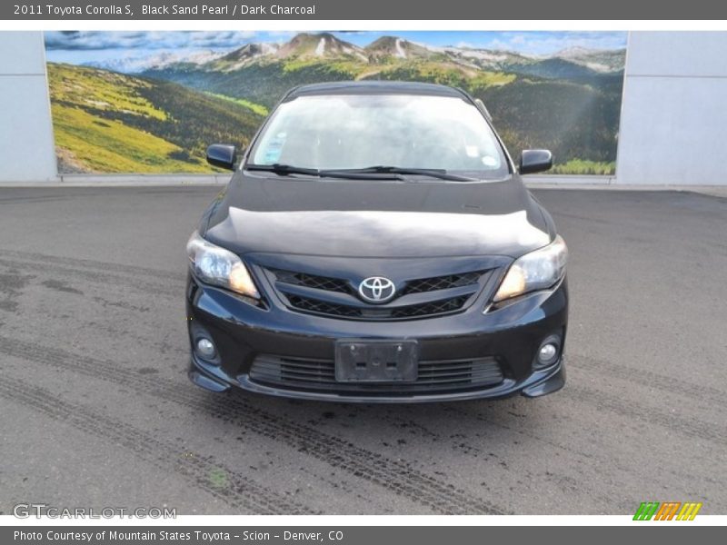 Black Sand Pearl / Dark Charcoal 2011 Toyota Corolla S