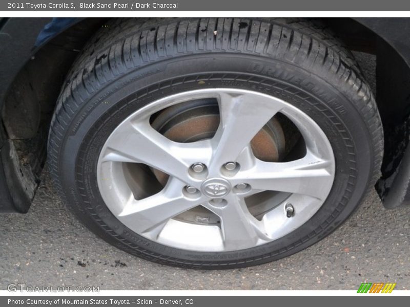 Black Sand Pearl / Dark Charcoal 2011 Toyota Corolla S