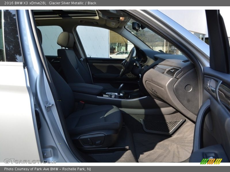 Glacier Silver Metallic / Black 2016 BMW X3 xDrive28i