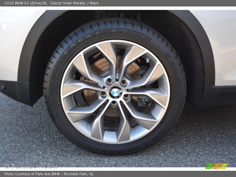Glacier Silver Metallic / Black 2016 BMW X3 xDrive28i