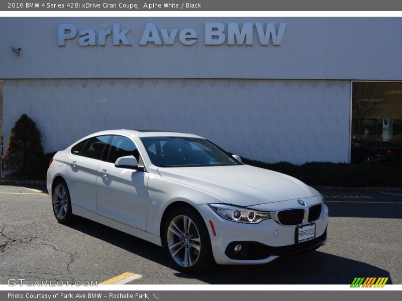 Alpine White / Black 2016 BMW 4 Series 428i xDrive Gran Coupe