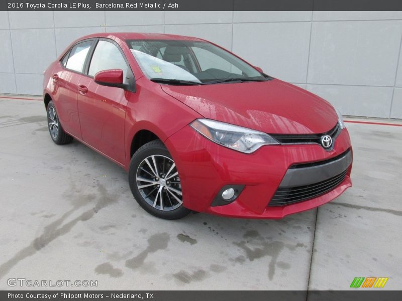 Barcelona Red Metallic / Ash 2016 Toyota Corolla LE Plus