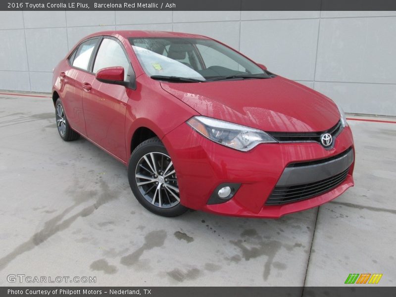 Barcelona Red Metallic / Ash 2016 Toyota Corolla LE Plus