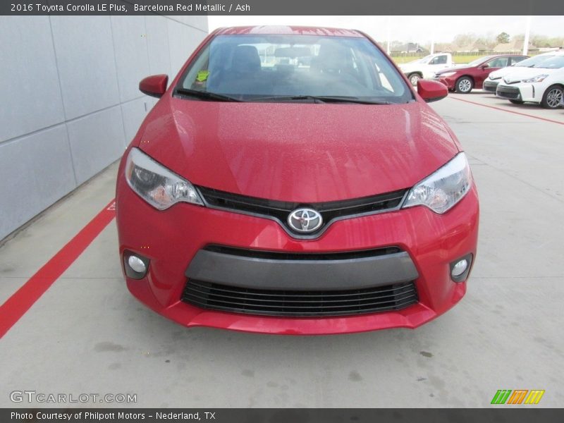 Barcelona Red Metallic / Ash 2016 Toyota Corolla LE Plus