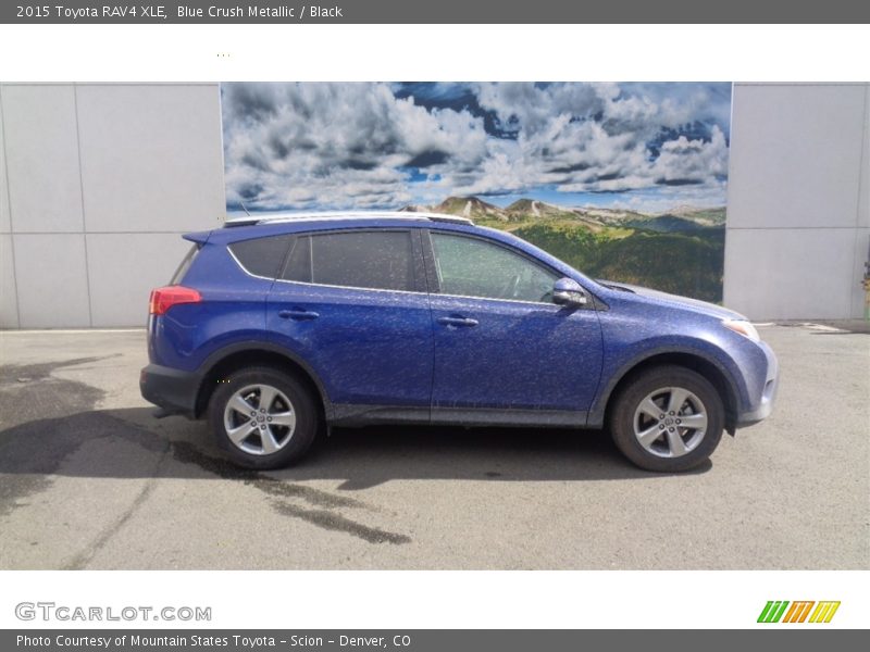 Blue Crush Metallic / Black 2015 Toyota RAV4 XLE