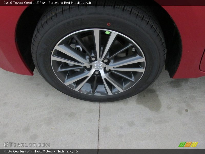 Barcelona Red Metallic / Ash 2016 Toyota Corolla LE Plus