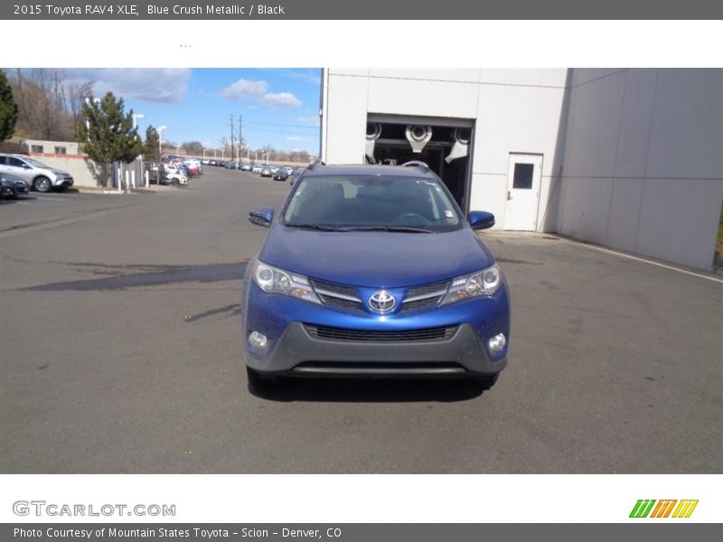 Blue Crush Metallic / Black 2015 Toyota RAV4 XLE