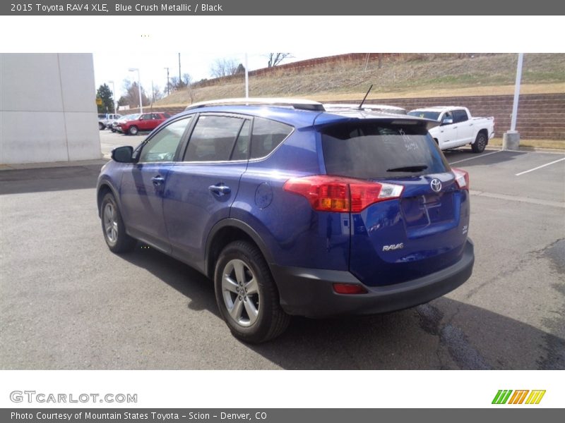 Blue Crush Metallic / Black 2015 Toyota RAV4 XLE