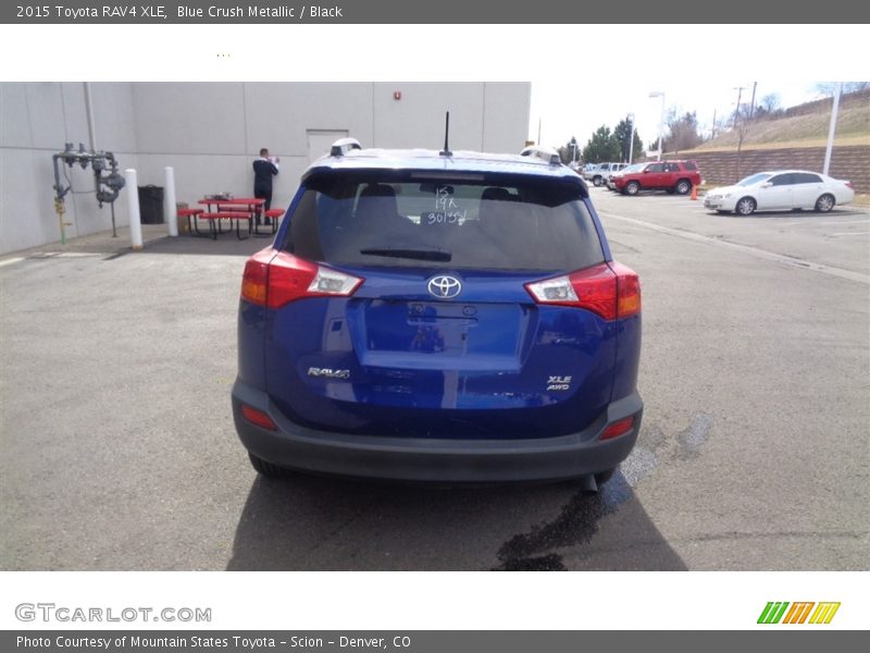 Blue Crush Metallic / Black 2015 Toyota RAV4 XLE