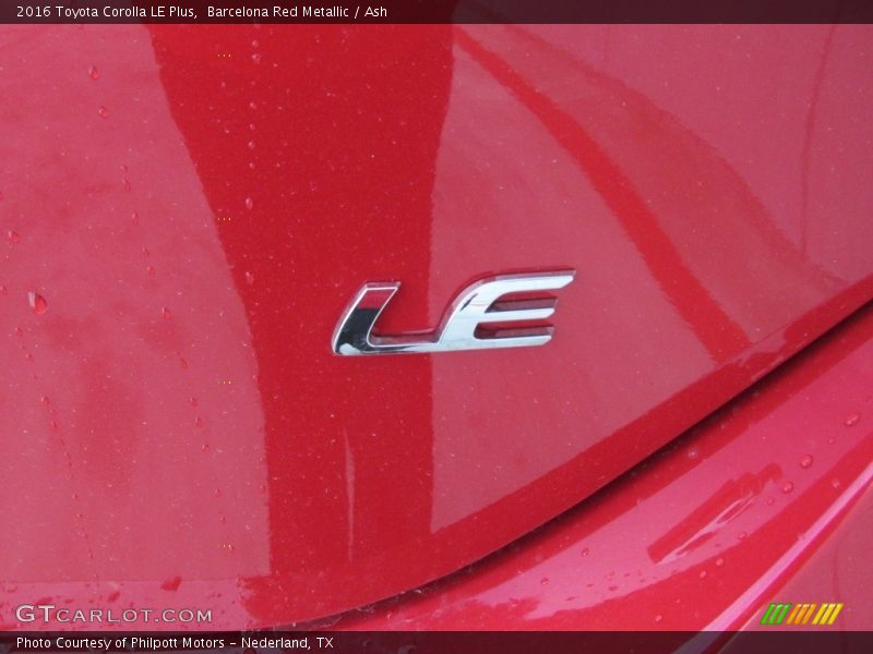 Barcelona Red Metallic / Ash 2016 Toyota Corolla LE Plus