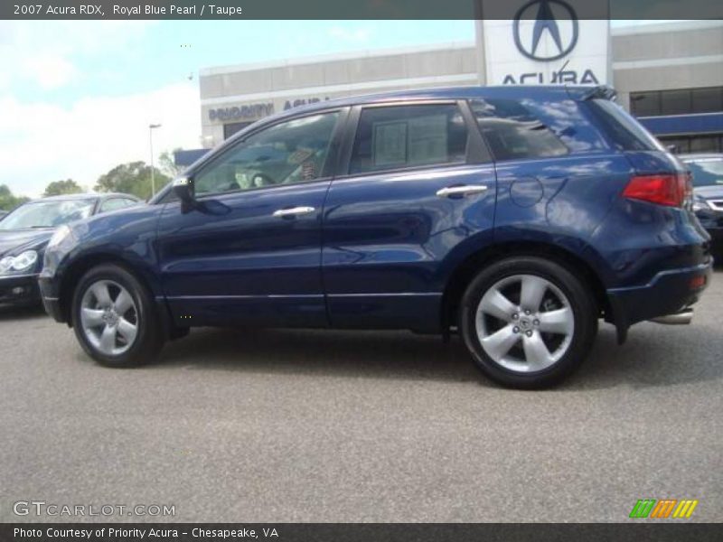 Royal Blue Pearl / Taupe 2007 Acura RDX