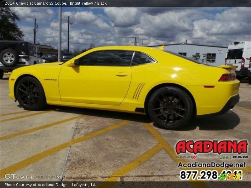 Bright Yellow / Black 2014 Chevrolet Camaro SS Coupe