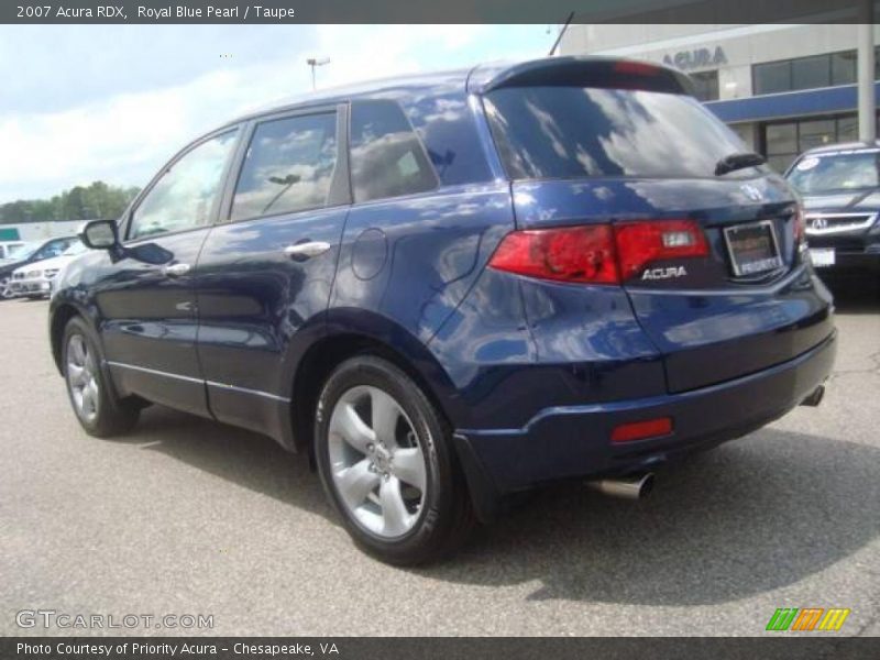 Royal Blue Pearl / Taupe 2007 Acura RDX