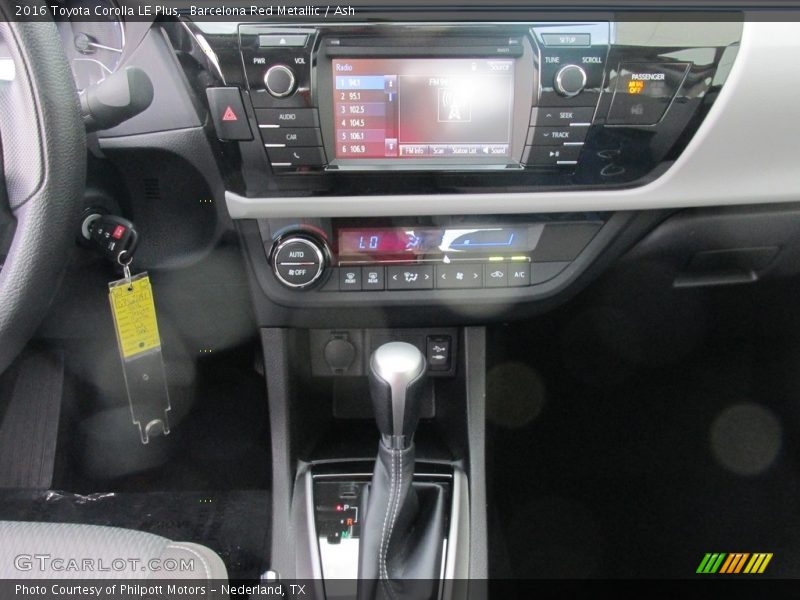 Barcelona Red Metallic / Ash 2016 Toyota Corolla LE Plus