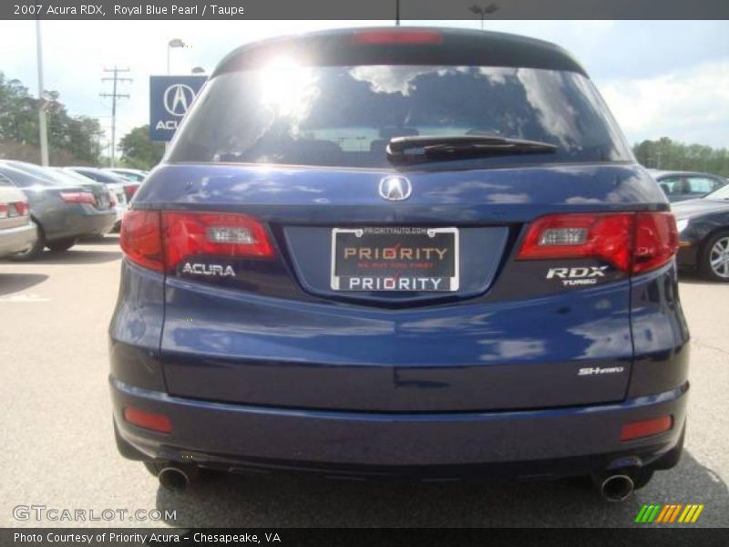 Royal Blue Pearl / Taupe 2007 Acura RDX