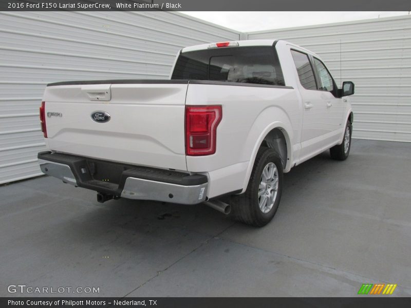 White Platinum / Black 2016 Ford F150 Lariat SuperCrew