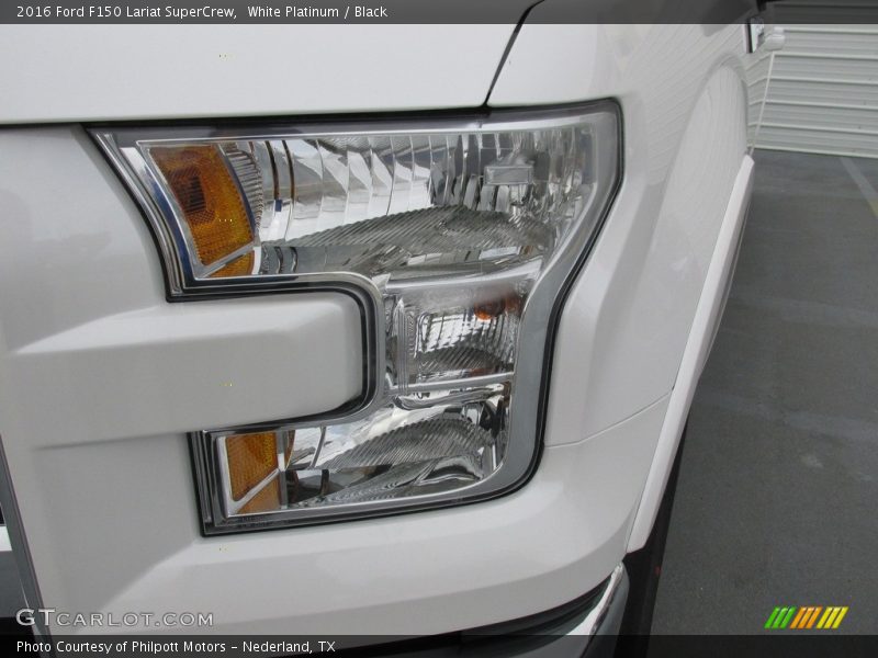 White Platinum / Black 2016 Ford F150 Lariat SuperCrew