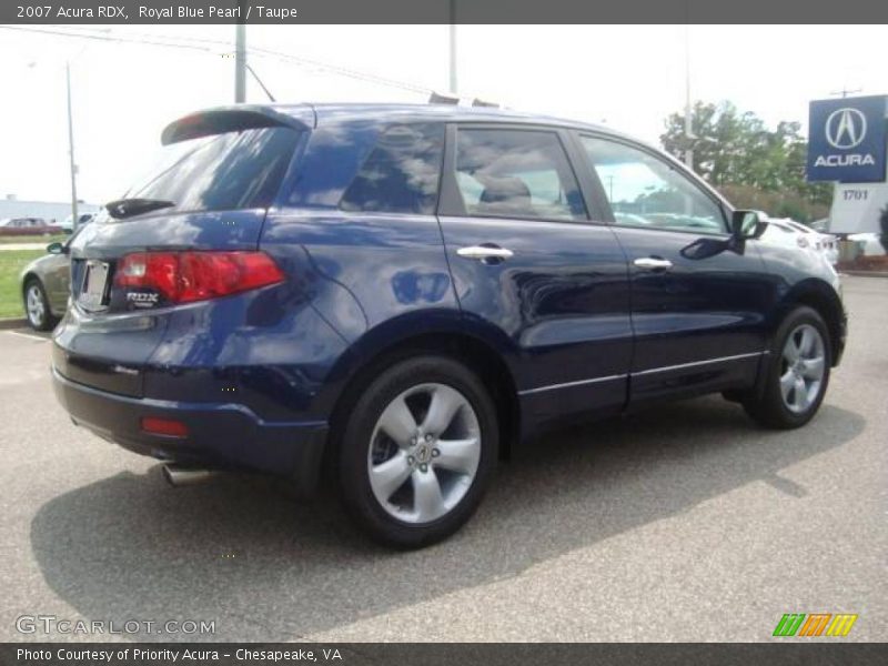 Royal Blue Pearl / Taupe 2007 Acura RDX