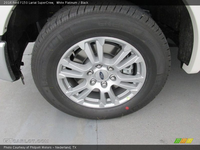 White Platinum / Black 2016 Ford F150 Lariat SuperCrew