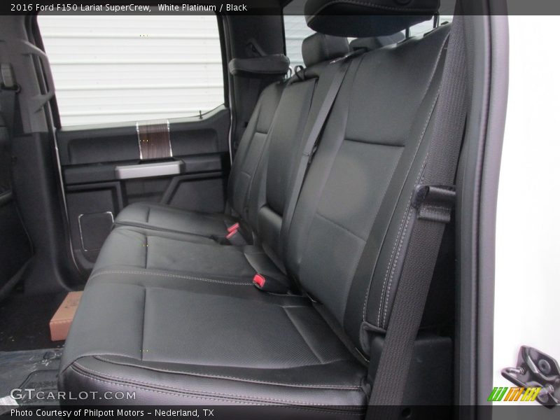 White Platinum / Black 2016 Ford F150 Lariat SuperCrew