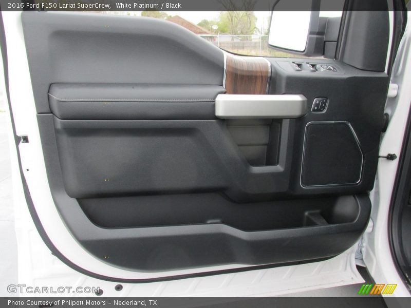 White Platinum / Black 2016 Ford F150 Lariat SuperCrew