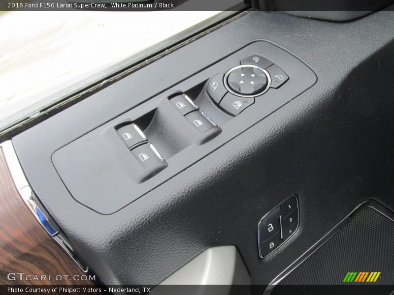 White Platinum / Black 2016 Ford F150 Lariat SuperCrew