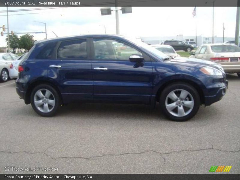 Royal Blue Pearl / Taupe 2007 Acura RDX