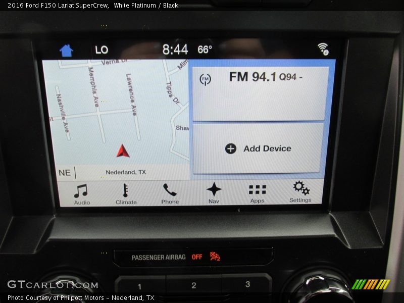 White Platinum / Black 2016 Ford F150 Lariat SuperCrew