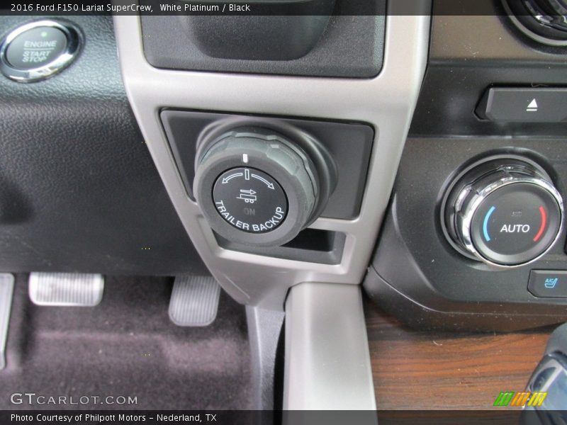 White Platinum / Black 2016 Ford F150 Lariat SuperCrew