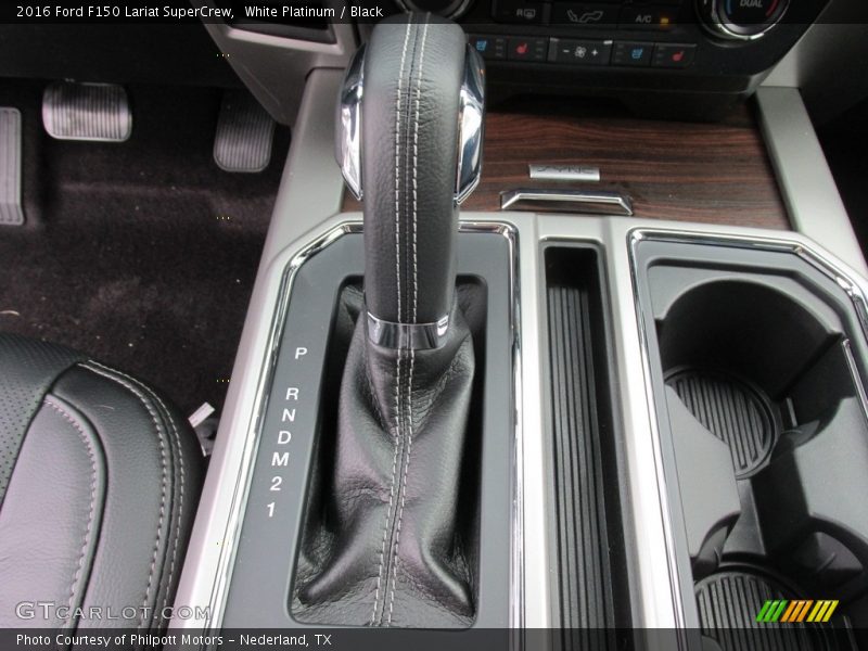 White Platinum / Black 2016 Ford F150 Lariat SuperCrew