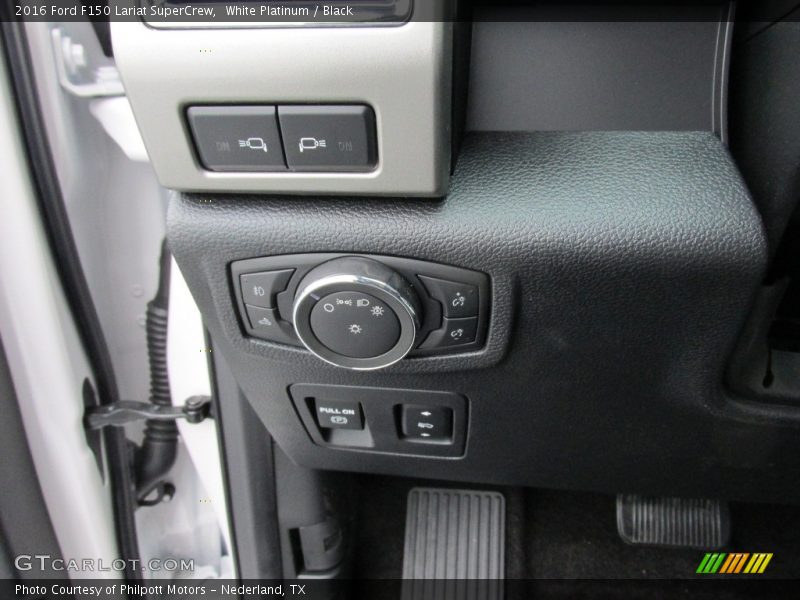 White Platinum / Black 2016 Ford F150 Lariat SuperCrew