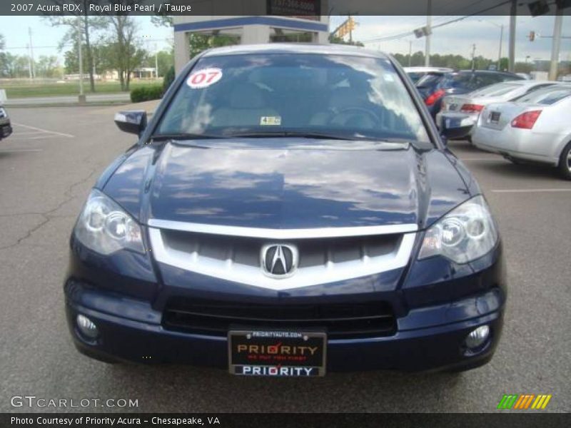 Royal Blue Pearl / Taupe 2007 Acura RDX